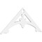 Ekena Millwork Pitch Sellek Architectural Grade PVC Gable Pediment, 48"W x 20"H x 1"P (10/12) GPP048X020X100SLK - alternate 1